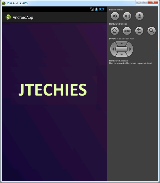 Setting up background image