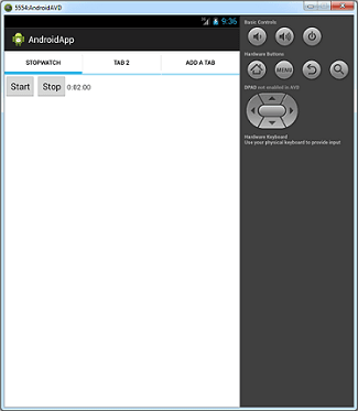 Creating Tab