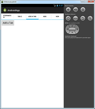 Adding Tab