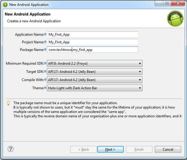 android_first_application_settingup
