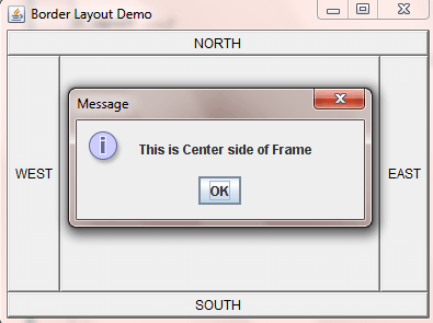 AWT Border Layout
