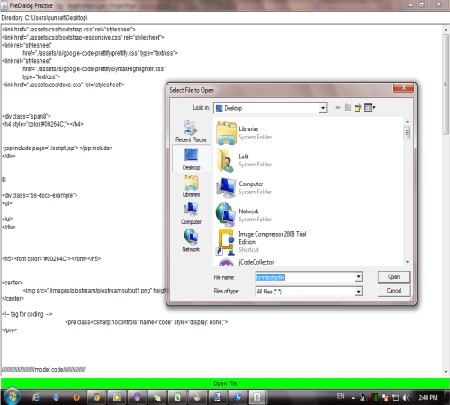 AWT File Dialog