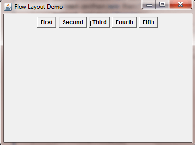 AWT Flow Layout