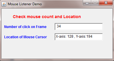 Mouse Listener