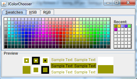 JColor Example