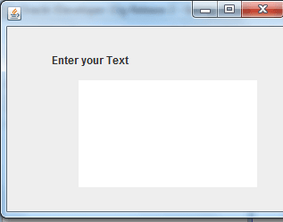 JTextArea Example Image