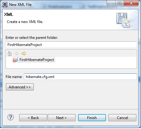 Hibernate XML file