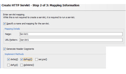 URL pattern in Implementation methods
