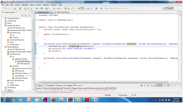 web.xml entry